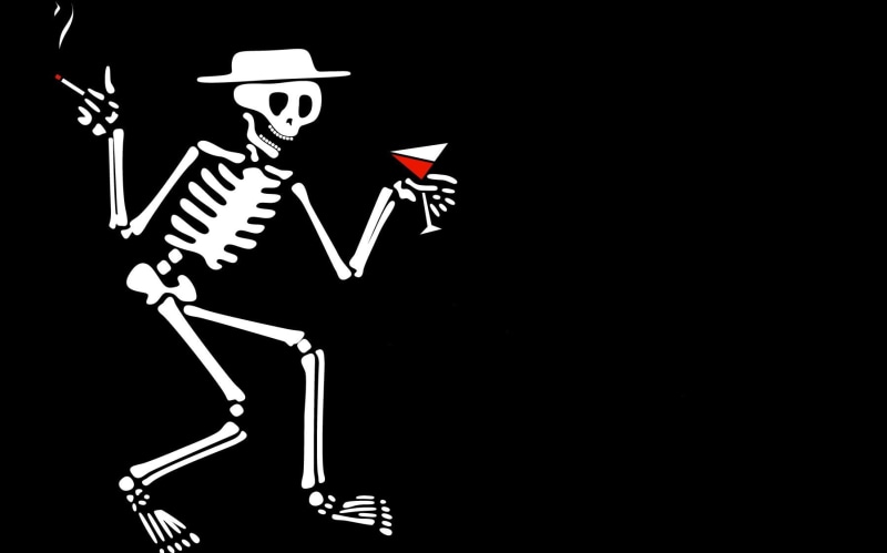 720P, Humor, glass, Band, Punk, holding, Funny, skeleton, Social Distortion, wine