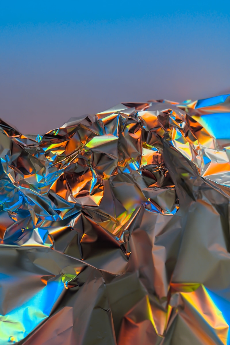 iridescent, multi colored, abstract, colorful, form, sea, texture, selective focus, sky, water, celebration, silver, background, no people, close-up, color