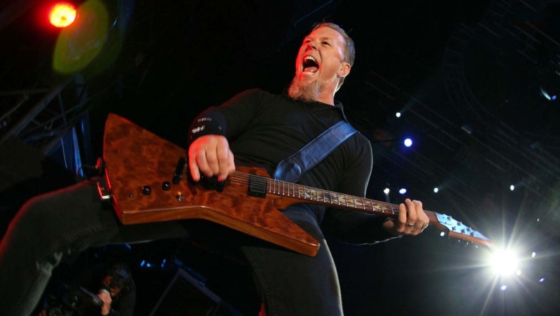 720P, James Hetfield, Metallica, electric guitar, guitarist