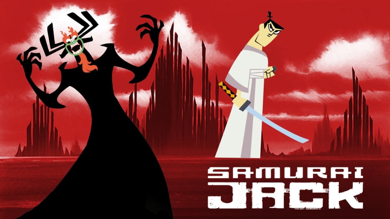 jack, samurai, cartoon/comic, 1080P, red, hd