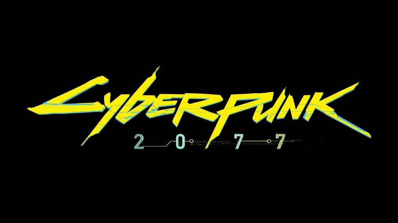 digital art, video games, simple background, 8K, cyberpunk, logo, Cyberpunk 2077, artwork