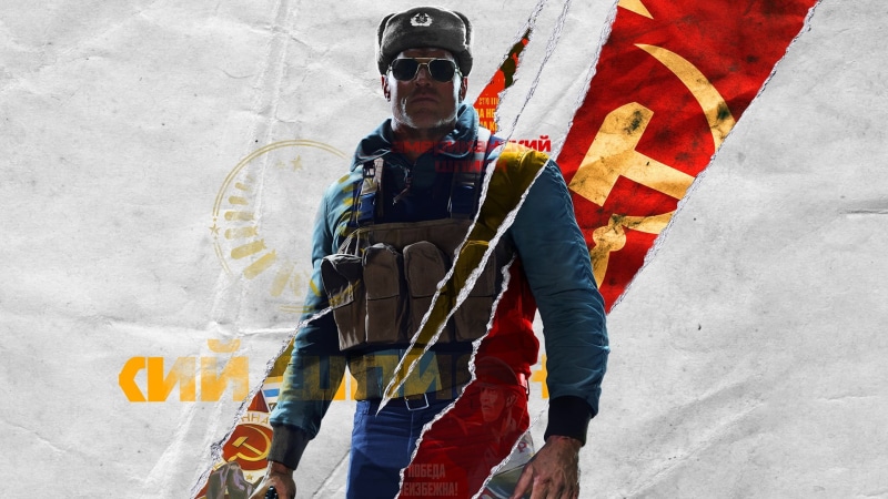The inscription, Jacket, Glasses, Call of Duty: Black Ops Cold War, Ushanka, Black Ops, Hat, Call of Duty - Black Ops Cold War, 1080P, Cold War, USSR