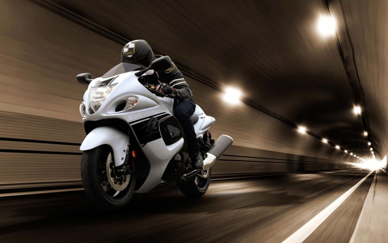 blurred motion, Motorcycles, transportation, road trip, black, motorcycle, 1080P, city, sport, headlight, travel, driving, hayabusa, night, helmet, motor vehicle