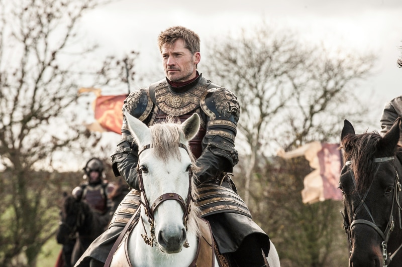 domestic, men, togetherness, 4K, domestic animals, activity, tree, riding, game of thrones jaime lannister, adult, young men, outdoors, animal wildlife