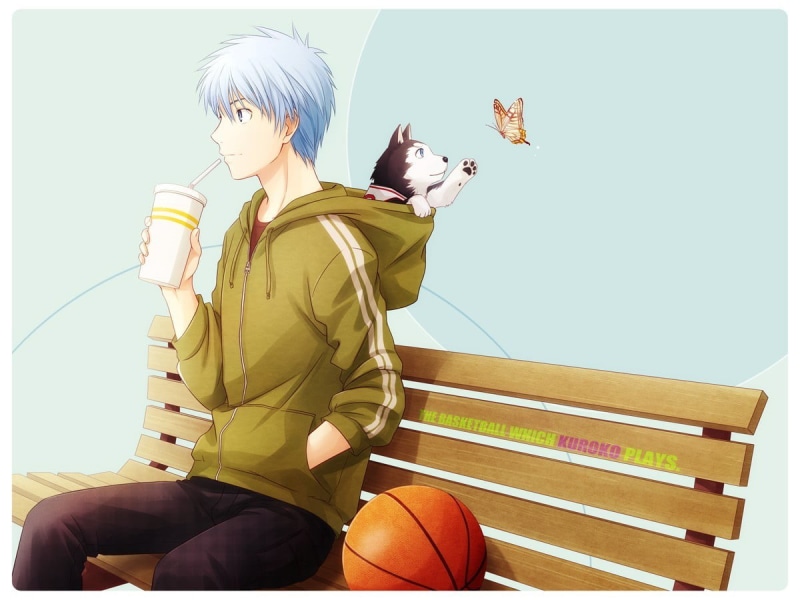 basketball - ball, ball, hairstyle, lifestyles, basketball - sport, sport, athlete, clothing, Kuroko no Basket, three quarter length, casual clothing