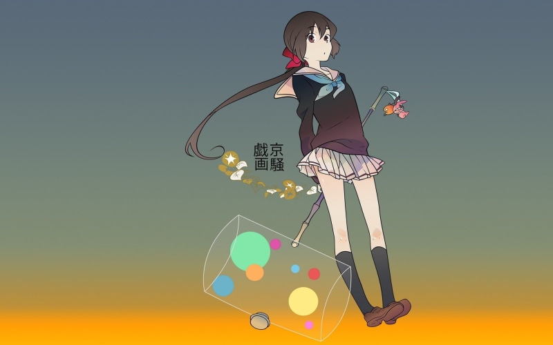 girls, 1920x1200 px, young adult, child, studio shot, sport, women, anime, art, Anime Girls, digital composite, koto, Koto (Kyousougiga), standing, one person