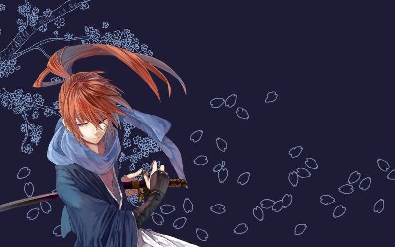 1080P, Himura Kenshin, anime, katana, Rurouni Kenshin, redhead