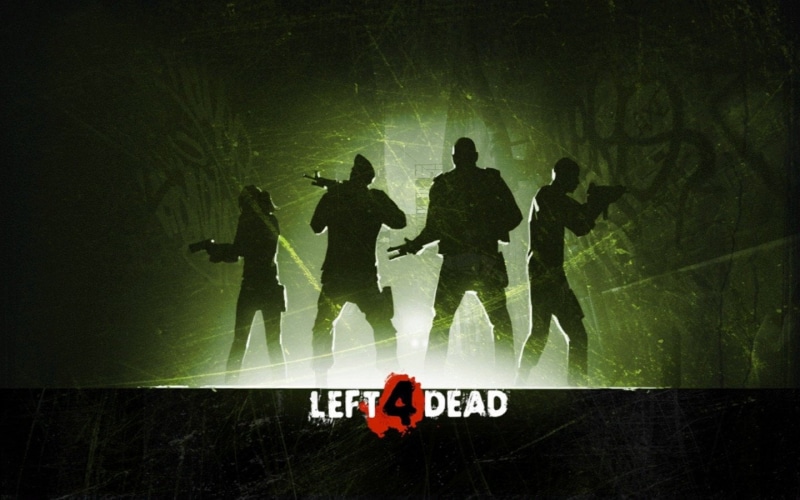 dead, creativity, leisure activity, wall - building feature, information, Zoey (Left 4 Dead), Left 4 Dead, silhouette, architecture, people, left, Left 4 Dead 2