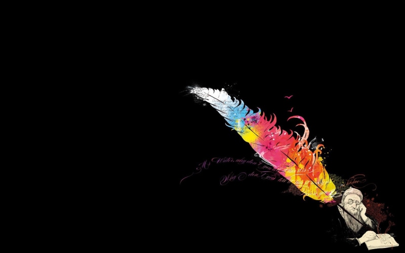 black Color, backgrounds, poetry, animal themes, studio shot, black Background, feather, representation, pen, creativity, people, art and craft, indoors