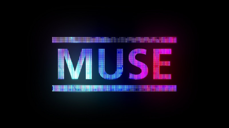 blue, the inscription, pink, music, Muse, 1080P, text