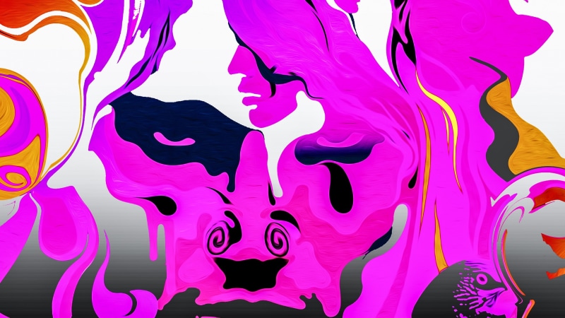 pink, LSD, face, artwork, drugs, surreal, 2K, psychedelic