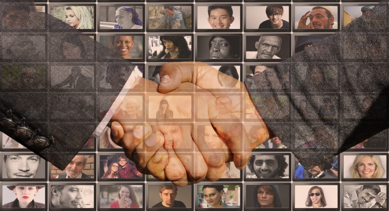 effort, project, population, reviews, woman, portraits, cooperative, male likeness, female likeness, social, connected, together, service, digital, teamwork