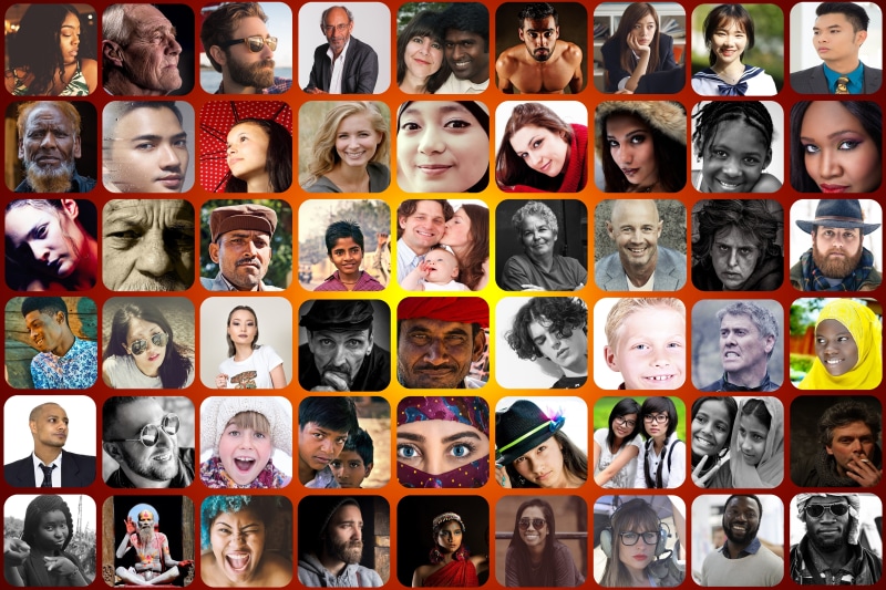 choice, social, users, team, woman, friends, young adult, person, portrait, connected, adult, cooperative, cooperate, large group of people, organization