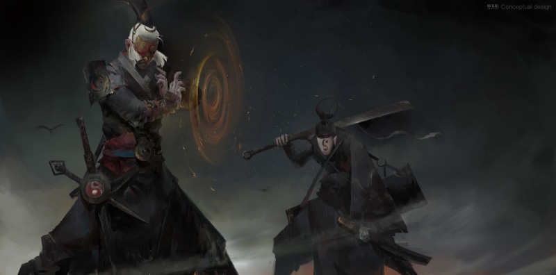 warrior, illustration, 2D, armor, men, concept art, sword, 1080P, digital art, fantasy art, artwork, painting
