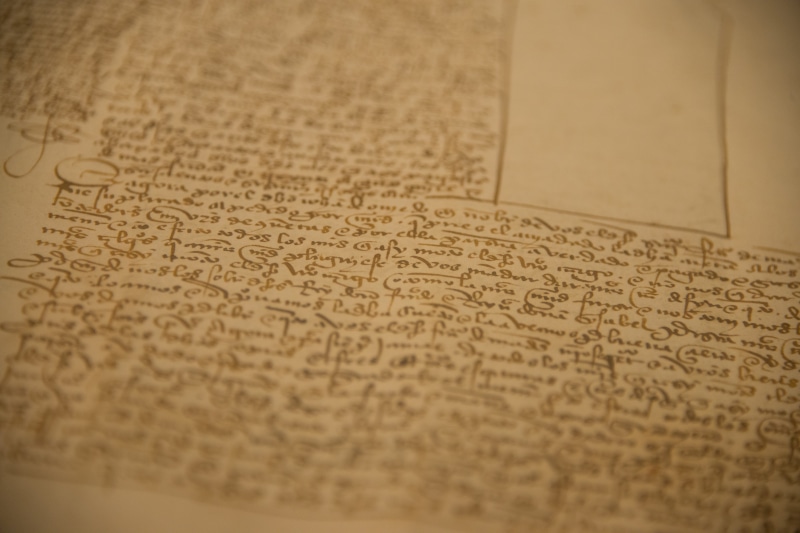 technology, document, old, the past, paper, text, 5K, page, brown, lettering, western script, close-up, calligraphy, selective focus, medieval, parchment