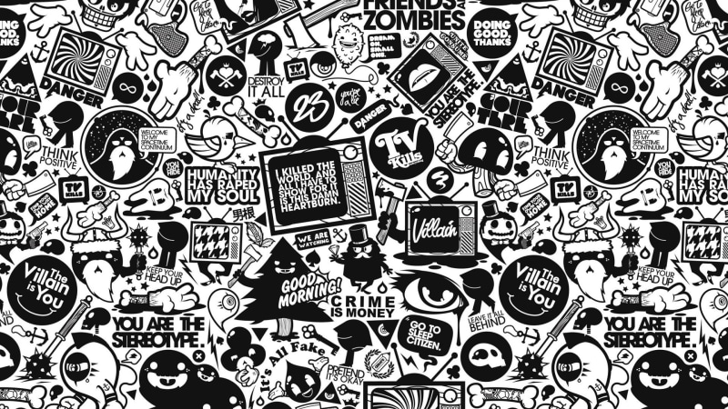 doodle, no people, positive emotion, jared nickerson typography eyes artwork television sets, communication, pattern, letter, text, 1080P, shape, backgrounds