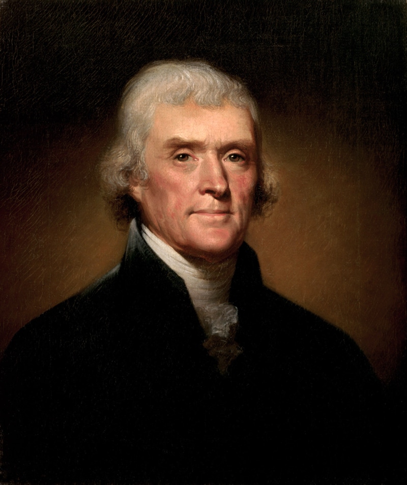 jefferson, headshot, looking at camera, indoors, adults only, emotion, Thomas Jefferson, public domain, men, Portrait, senior Adult, senior Men, people