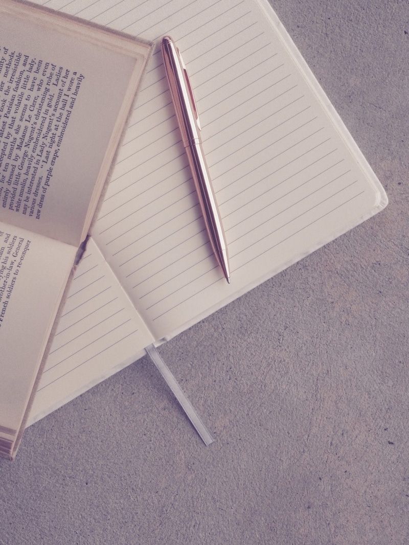 book, indoors, soft, blank, publication, writing, table, high angle view, feminine, student, education, background, learning, open, pen, knowledge