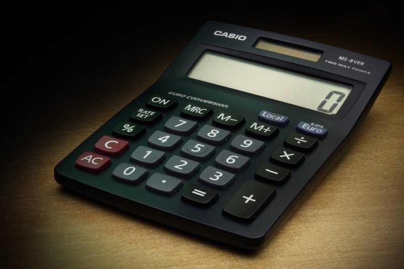 close-up, number, table, mathematics, debt, mathematical Symbol, 4K, savings, finance, accuracy, technology, studio shot, corporate business, high angle view