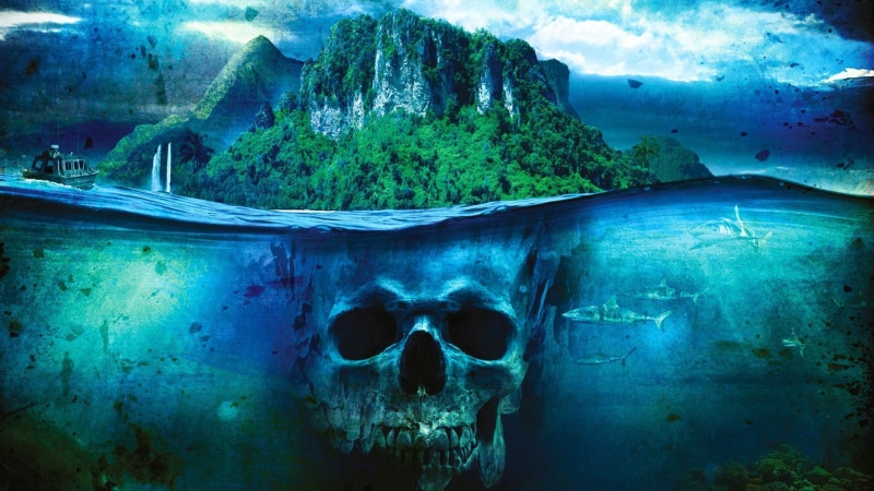 shock, dark, human skeleton, bone, outdoors, bizarre, 1080P, nature, evil, horror, land, spooky, human skull, mountain, fear, mystery, architecture, sea