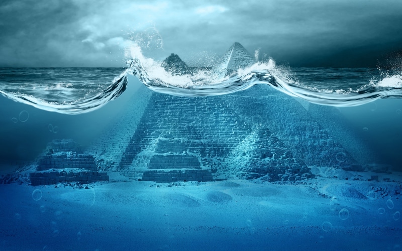 beach, seascape, motion, architecture, photo manipulation, sport, digital art, cyan, blue, 2K, atlantic Ocean, backgrounds, grey, weather, scenics - nature