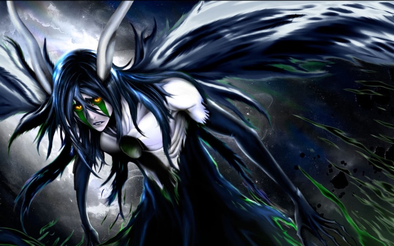 Espada, design, anime, water, paint, nature, Bleach, art and craft, abstract backgrounds, indoors, pattern, 720P, Ulquiorra Cifer, no people, motion, flowing