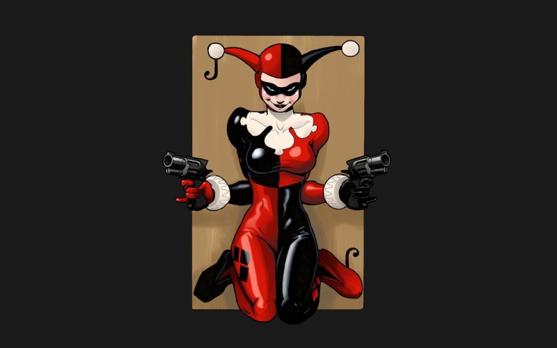 hd, quinn, illustration, comics, 720P, harley