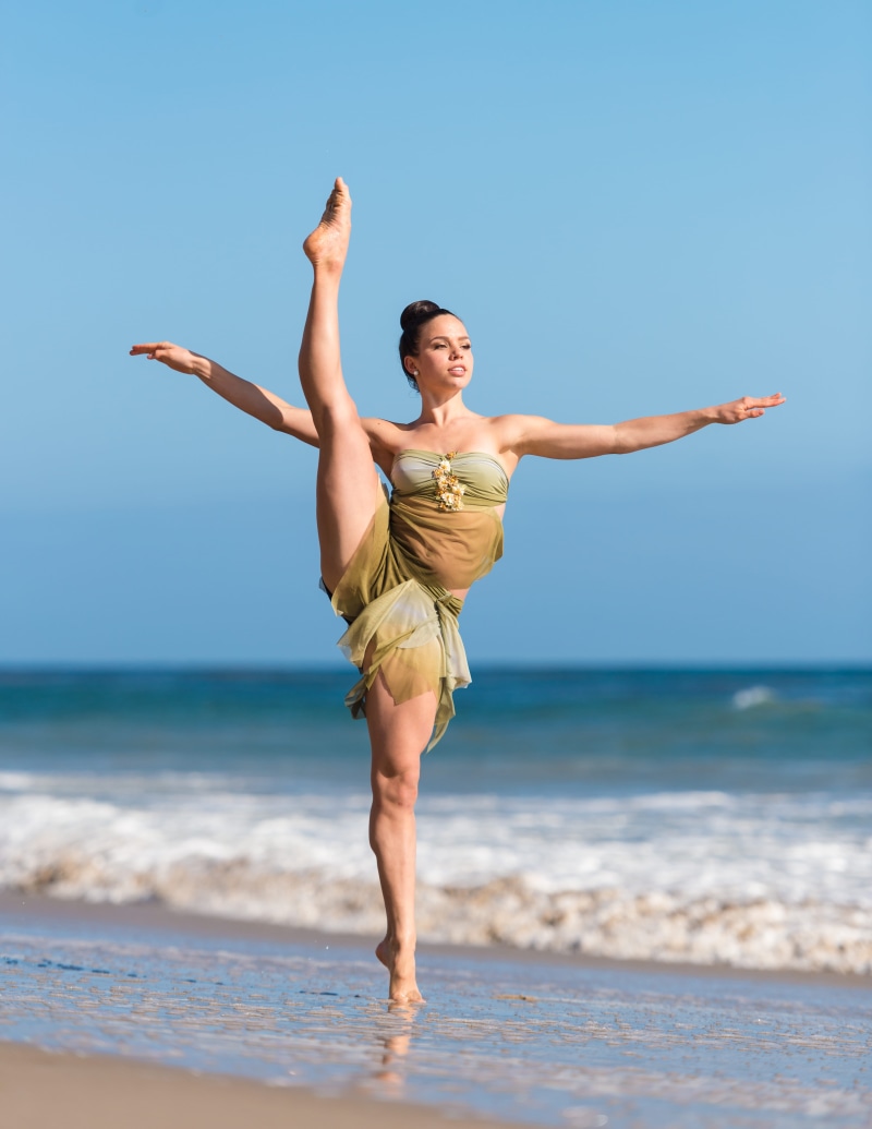 cheerful, sky, dance, shadow, coastline, beautiful, sunlight, adult, beach, ballet, full Length, vitality, fun, ocean, women, beauty, sea, carefree, vacations