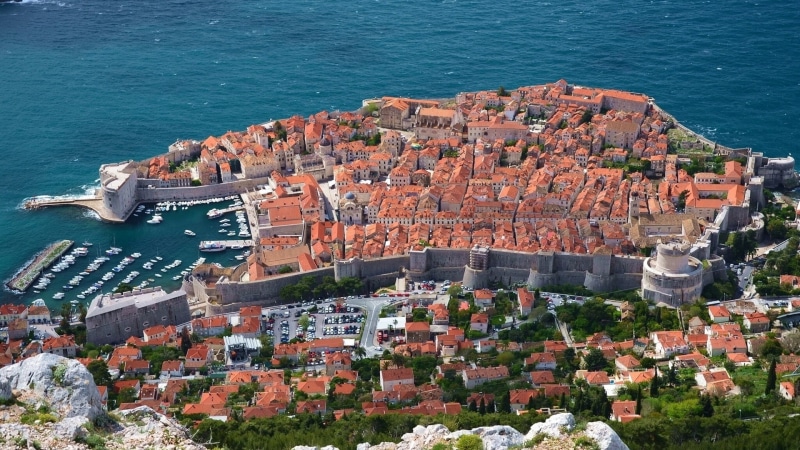 high, Dubrovnik, Sea, Adriatic, Croatia, Houses, photography, rise, 1080P, Coast, buildings