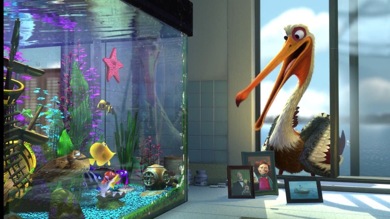 tropical, animation, bird, sea, 1080P, comedy, disney, ocean, finding, underwater, nemo, adventure, pelican, drama, fish, family