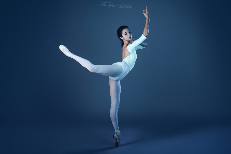 1080P, body part, skill, ballerina, limb, balance, blue background, performance, women, human body part, human arm, full length, ballet dancer, indoors