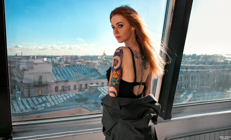 model, 1080P, spaghetti, s, young Adult, built structure, street, wearing, modern, one Person, people, architecture, office Building, black, hairstyle