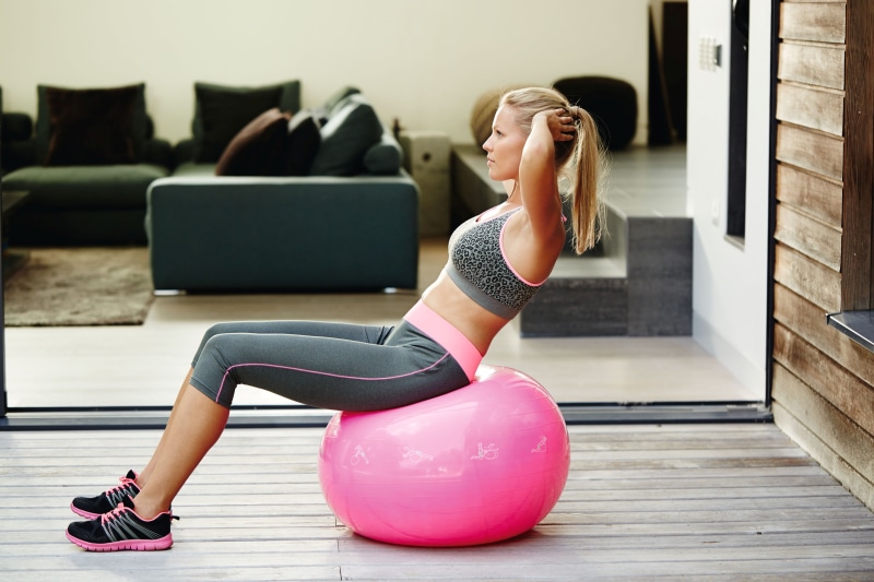 yoga pants, sport, beautiful woman, young adult, adult, ball, one person, flooring, stability, exercising, strength, women, home interior, lifestyles, effort