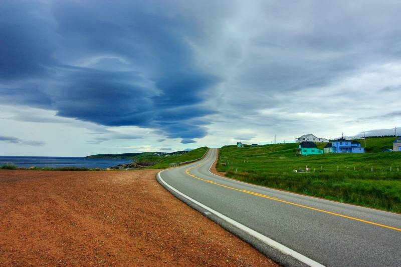 canada, wide-angle, trail, cloud, cloud - Sky, sky, scene, illustration, resource, angle, dynamic, europe, canadian, 720P, cyan, picture, road  route