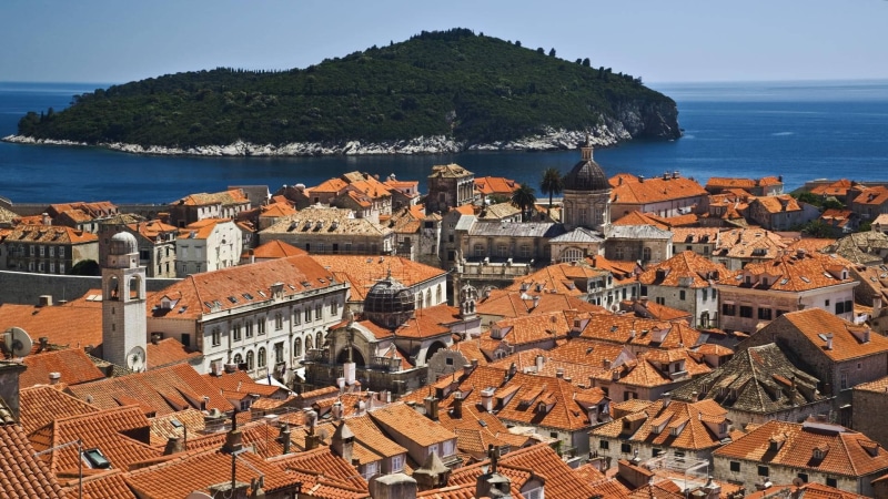 city, sea, 1080P, nature and landscapes, dubrovnik, adriatic, historic, island, croatia, red roofs