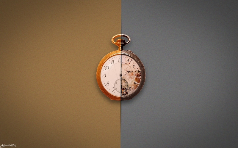 watch, analog, geometric shape, indoors, circle, clock face, retro styled, minute hand, splitting, time, white, artwork, no people, pocket watch, clock