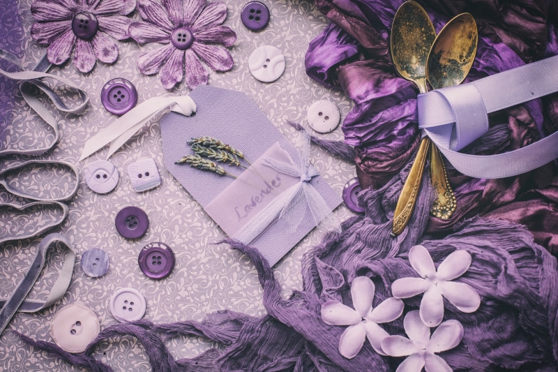 flowers, purple, still life, buttons, 1080P