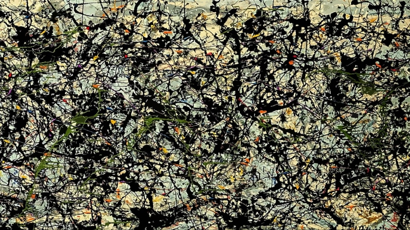 digital, 1080P, Jackson Pollock, classic art, butchered art