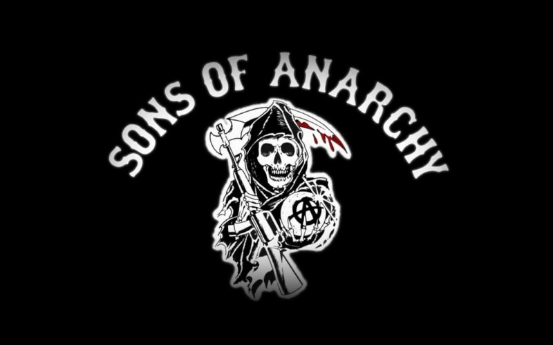 black background, anarchy, human representation, sons, low angle view, belief, Sons Of Anarchy, art and craft, copy space, studio shot, representation