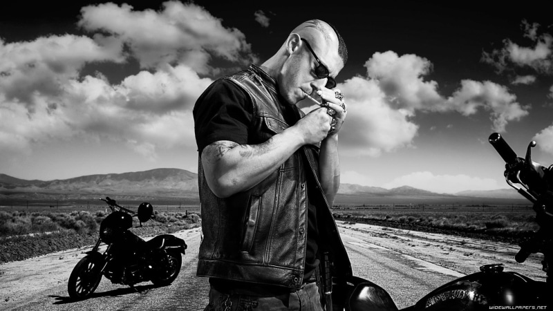 anarchy, 1080P, sons, x, entertainment, monochrome, hd, tv, series, art, Sons Of Anarchy
