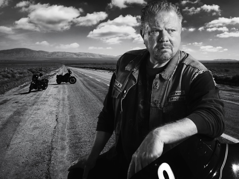 4K, hd, x, tv, sons, monochrome, series, art, entertainment, anarchy, Sons Of Anarchy