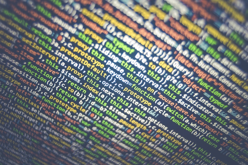 programming, screen, high angle view, scripting, communication, text, textile, technology, monitor, computer, no people, display, website, pattern, web