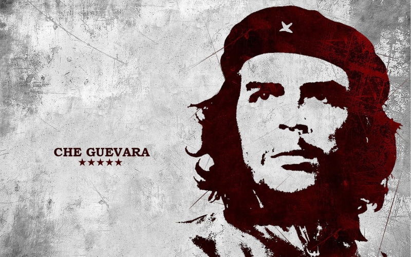 textured, built structure, guevara, Ernesto, males, che, graffiti, architecture, digital composite, no people, wall, portrait, white color, weathered, illustration