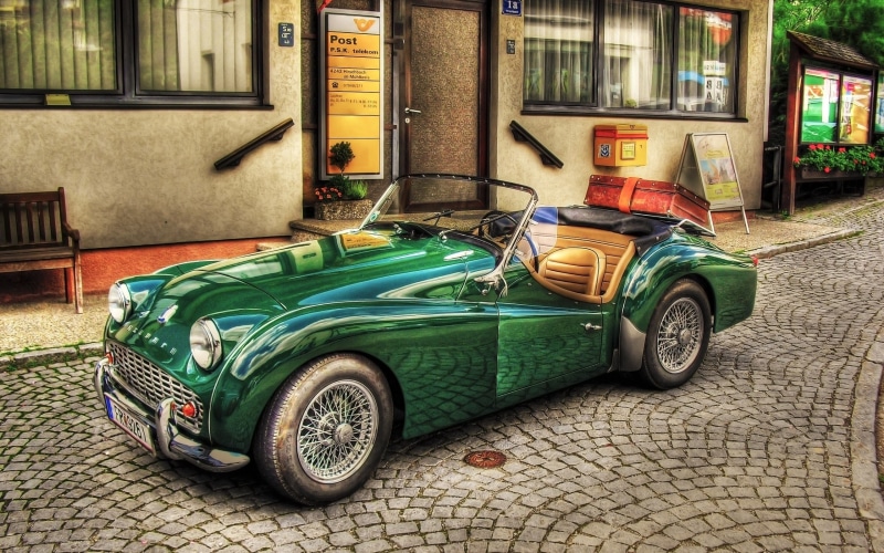 car, old, classic, cars, 2K, green, vintage