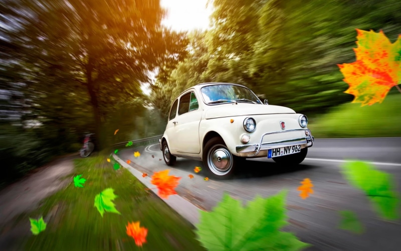 classic cars, fiat, gorgeous, fiat 500, vintage cars, cool, old fiat, old, 1080P