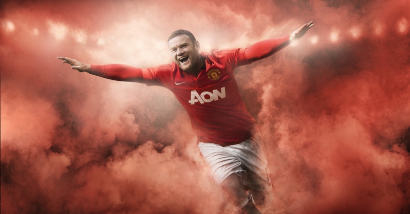 red, shirt, football, jersey, nike, s, 8K, club, sport, form, soccer, Rooney, England, aon, Wayne Rooney, player, men, Manchester United