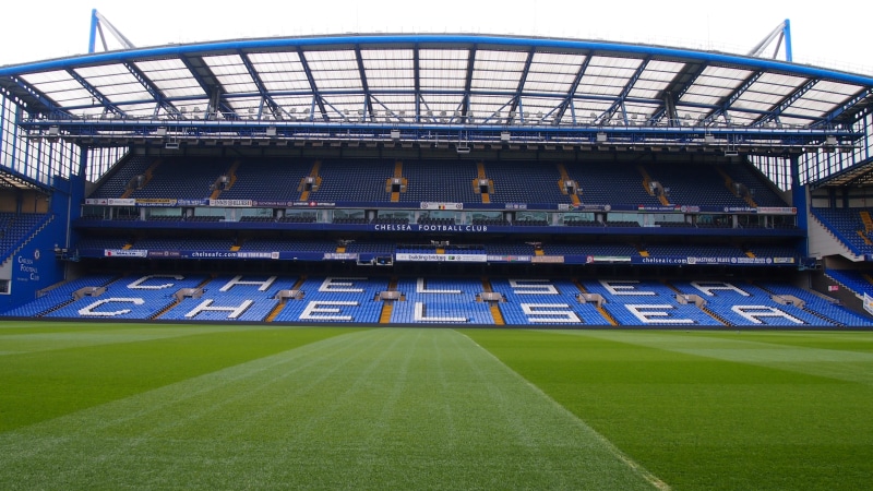 Stadium, england, print, bleachers, building exterior, green color, built structure, England, sport, Football, chelsea, nature, soccer field, soccer, London