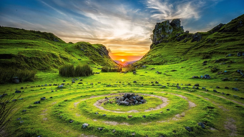 Isle of Skye, Europe, Fairy Glen, 4K, nature, Scotland, 4k