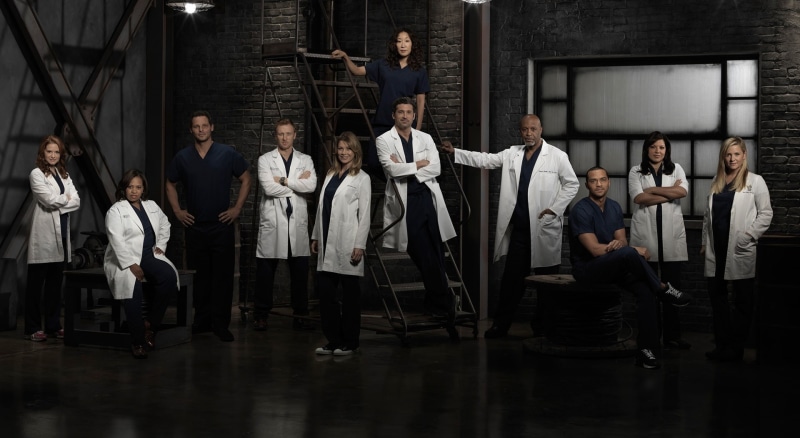 Cast, Jesse Williams, young women, males, indoors, actors, Movie, real people, Movies, Doctors, Relationships, greys, women, coworker, mature men, front view