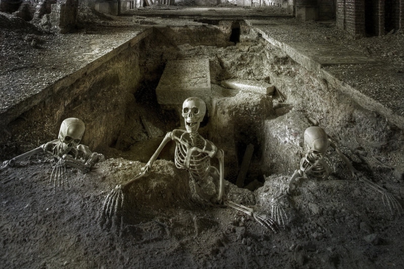nature, religion, human representation, human skeleton, spirituality, old, gray, skeleton, sculpture, doll, built structure, illustration, no people, horror